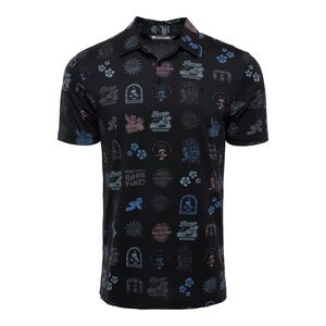 Travis Mathew Black Graphic Men's Shirt